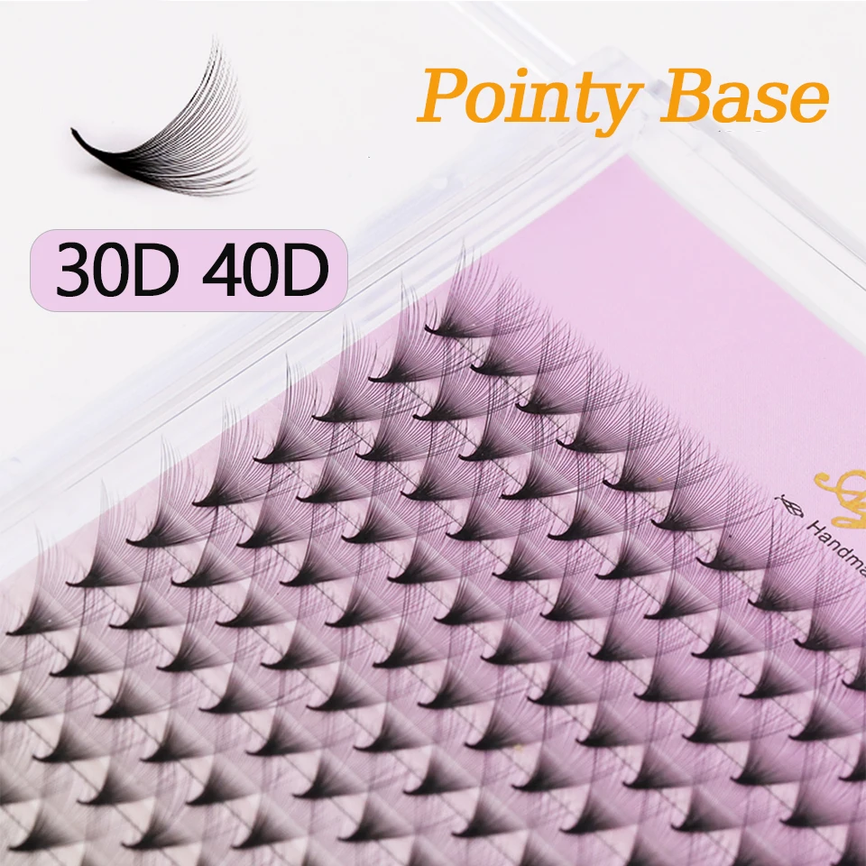 

AGUUD 30/40D Premade Fans Eyelash Extension Mega Big Fans Russian Volume Lash Thin Pointy Base Cluster False Lashes Makeup Cilio