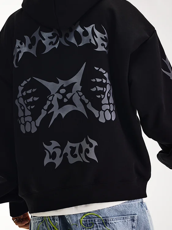 

Мужской кардиган с капюшоном, утепленный, с длинными рукавами, с принтом, из смесового хлопка и полиэстера, теплый, повседневный, модный, весна-осень