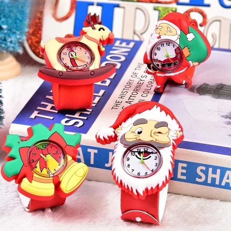 Christmas Gift Cartoon Pop Circle Watch for Kindergarten Class Birthday Sharing Electronic Watch Fun Kids Gift for Boys Girls