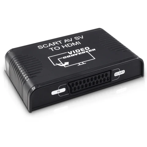 Преобразователь Scart в HDMI 3-в-1, композитный AV-кабель S-Video Scart в HDMI, преобразователь Scart RCA вход в HDMI выход для Wii DVD HDTV скарт купить - №8
