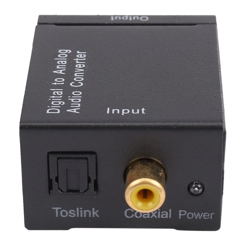 RISE-3X Digital Optical Coaxial Toslink Signal To Analog Audio Converter Adapter RCA SV