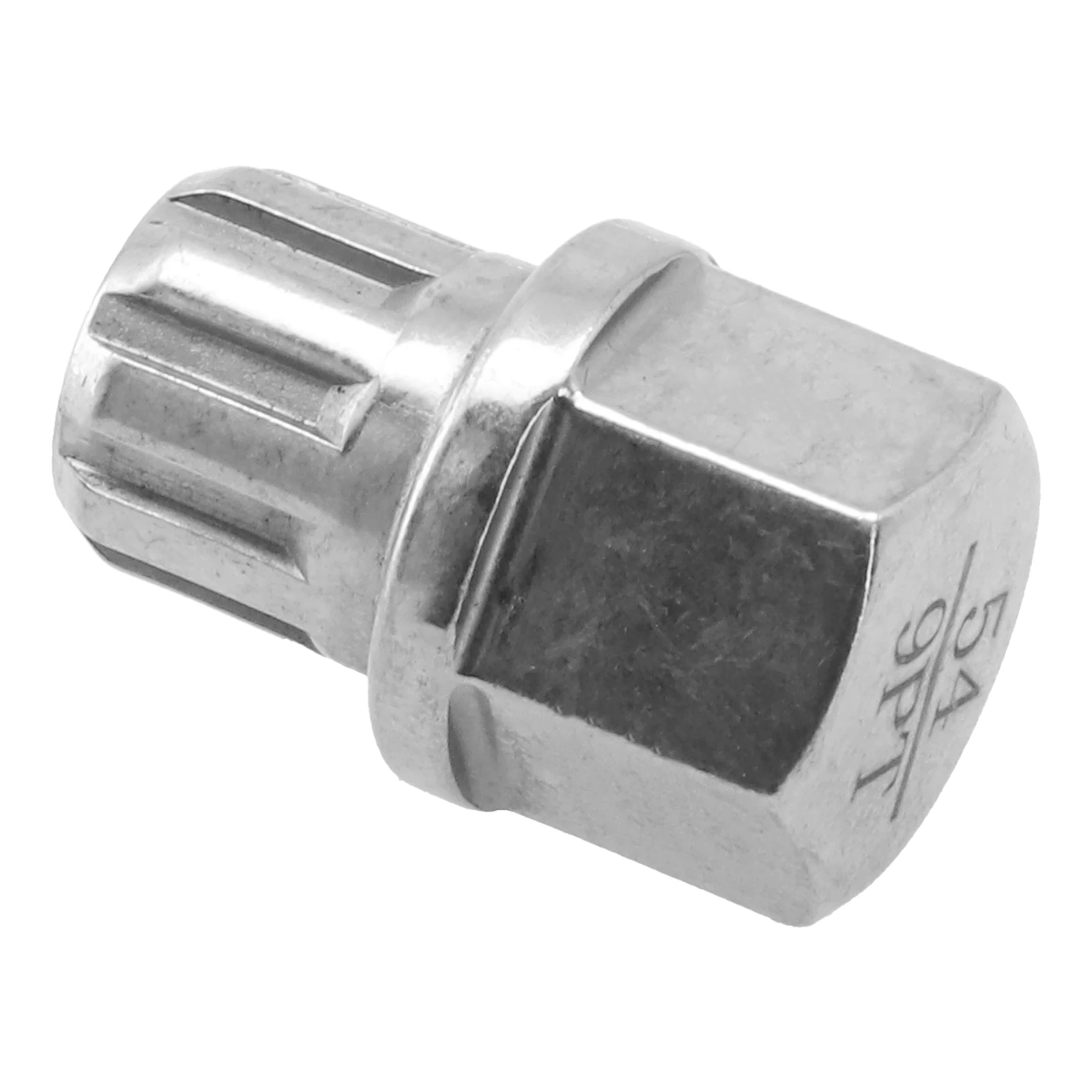 

1pc 54/9PT Chrome Steel Anti Theft Wheel Lock Lug Nut Screw Removal Silver Tone Key Accessories For A4 A6 20x30mm