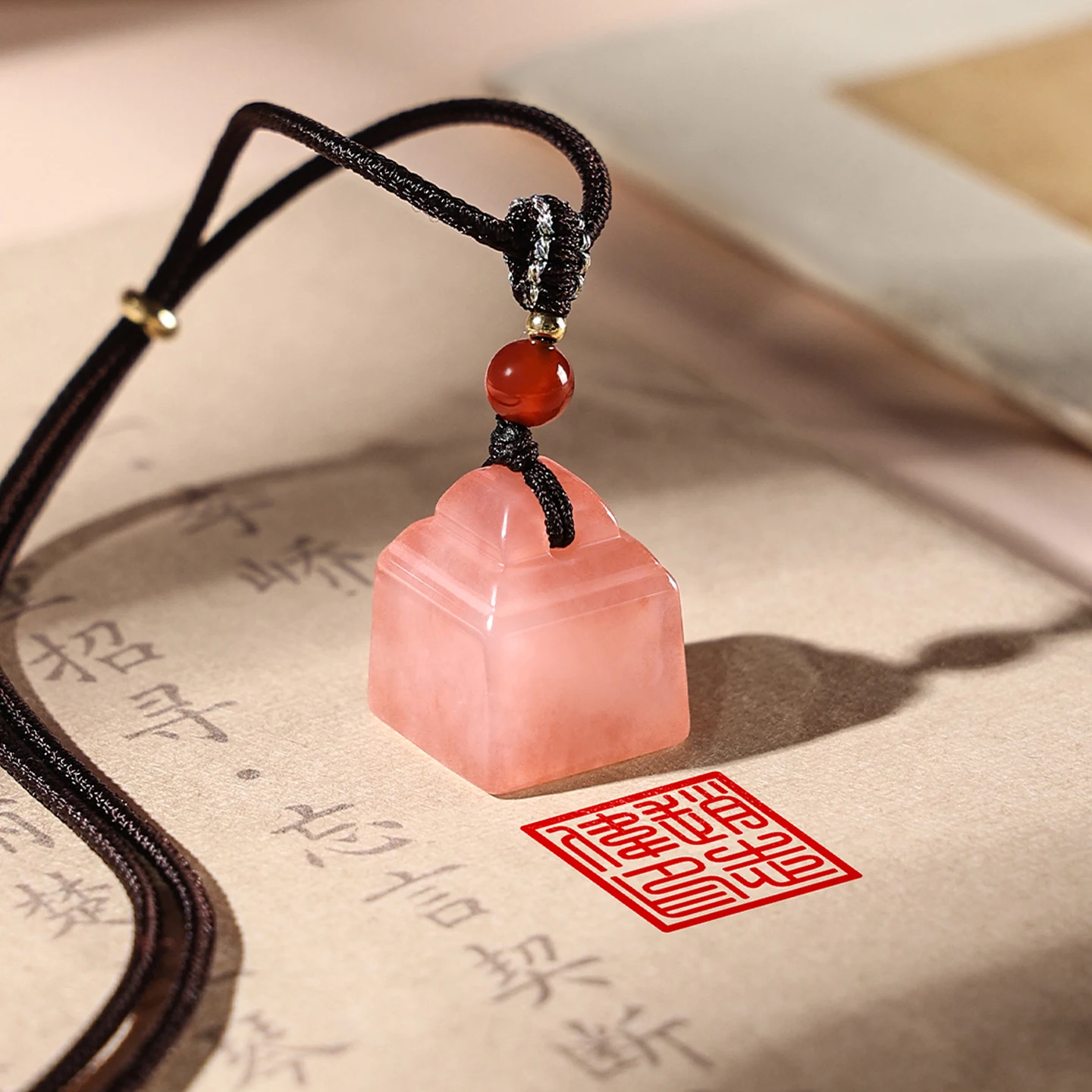 Name Seal Seal Carving Taoyao Seal Hand Weaving Men's and Women's Jewelry Jade Chinese Style Gifts