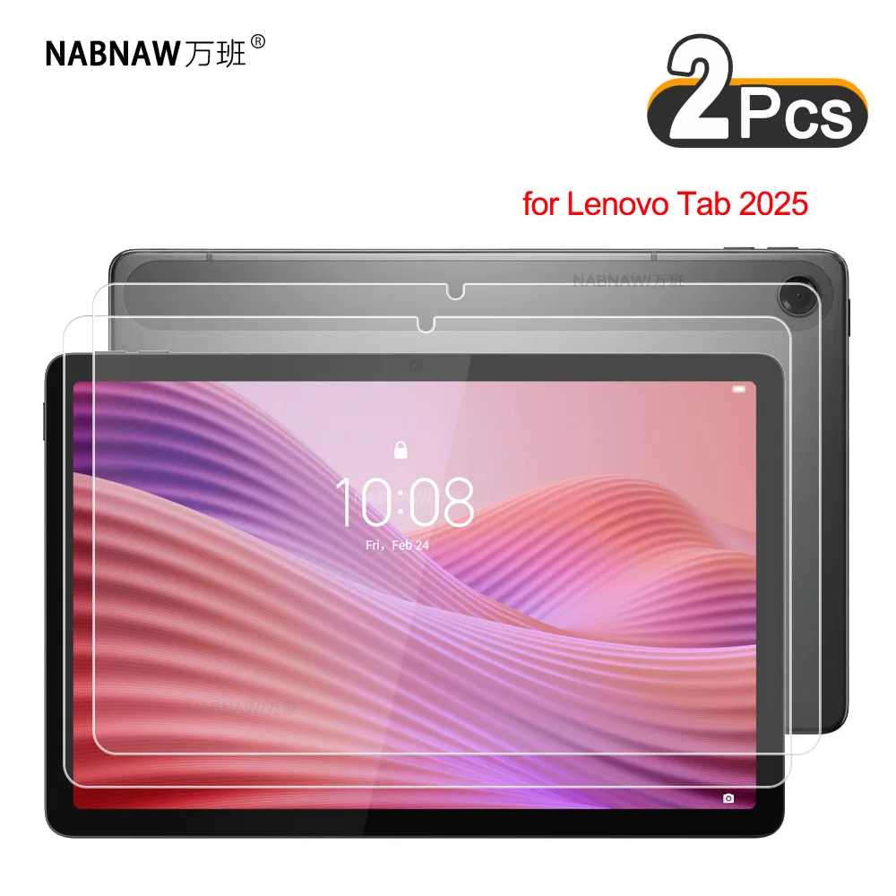 2 Pieces HD Scratch Proof Tempered Glass Screen Protector For Lenovo Tab 2025 10.1 TB-311FU TB-311XU Hard Protective Film