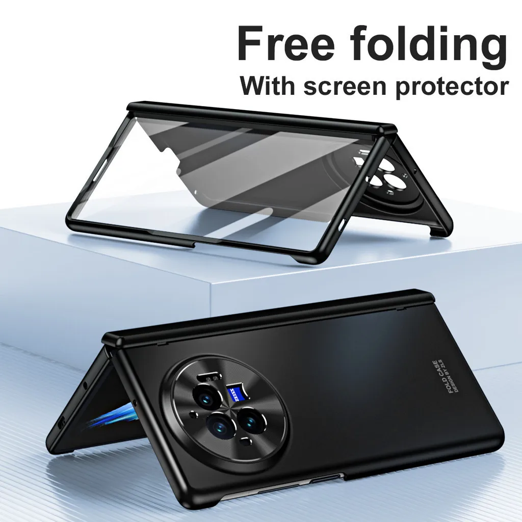 

Жесткий ударопрочный чехол из поликарбоната для телефона VIVO X Fold3 защитный чехол для камеры с закаленной пленкой