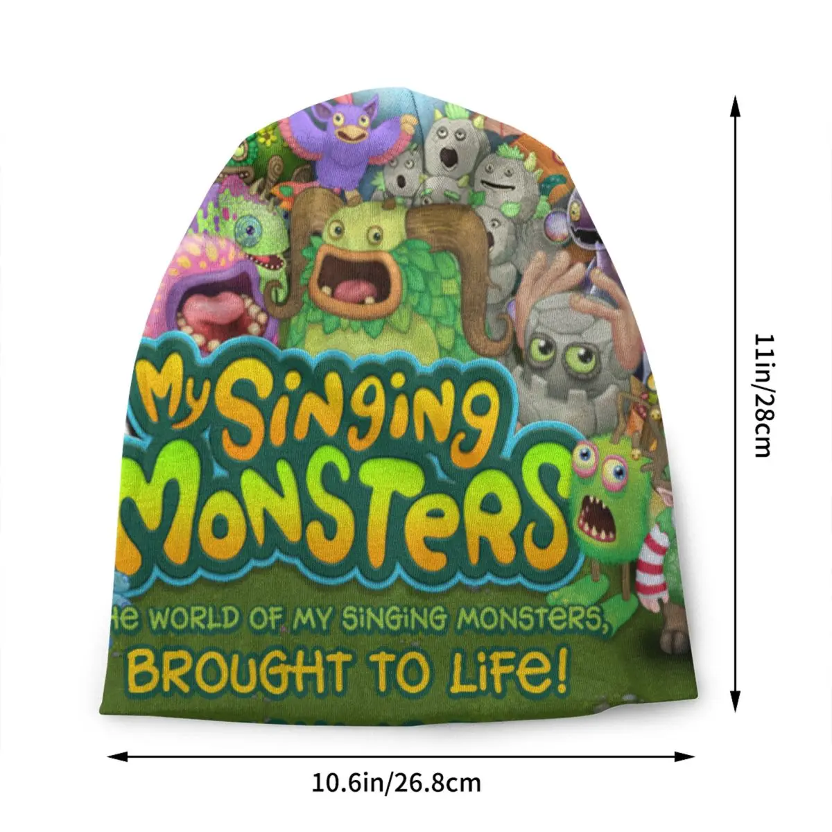 Custom My Singing Monsters Bonnet Hats Fashion Knitting Hat For Men Women Winter Warm Skullies Beanies Caps