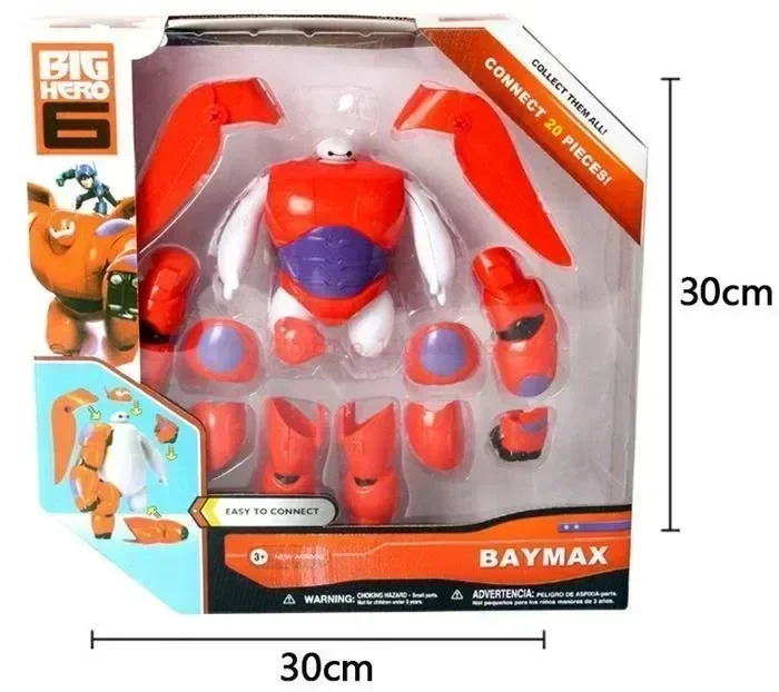 

16 см фигурка героя Диснея 6 Baymax, экшн-фигурка, большой белый робот, игрушечные украшения, детский подарок на день рождения, Рождество