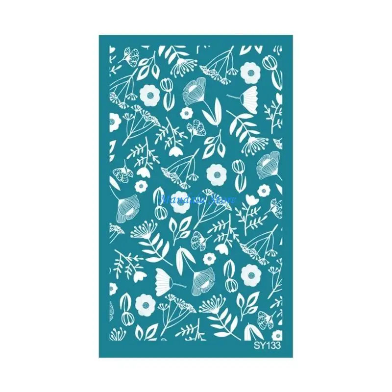 

U2JC Geometric Silk Screen Stencils for Printing on Clay Fabric Paper Clay Earring