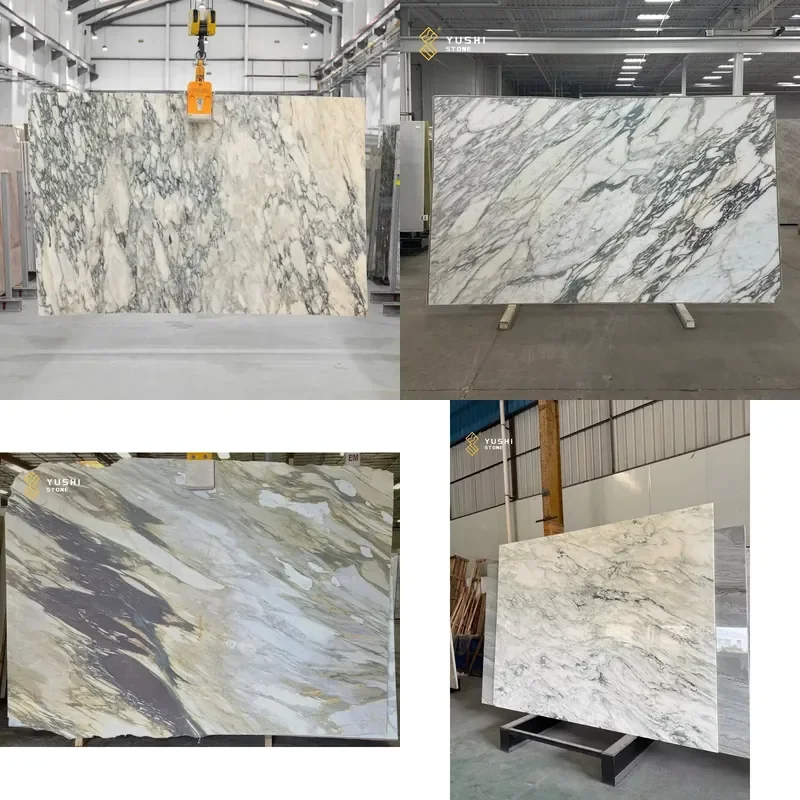 for   luxury stone Italian Caracatta Monet marble slab suitable  bathrooms living rooms stairs countertops wall