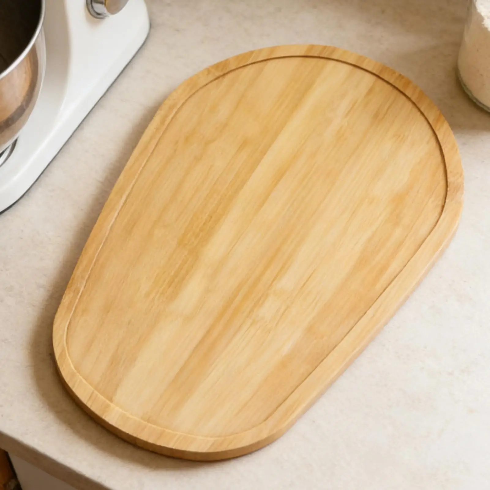 Stand Mixer Mat Wooden Appliance Standing Mat Countertop Mixer Sliding Tray For Countertop Kitchen Home Hotel Catering Cafe