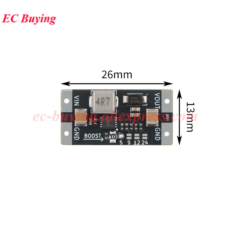 20Pcs/1pc XL7304 4A DC Boost Converter Step Up Adjustable 5V-30V to 5V 9V 12V 24V Power Module Lithium Battery Booster Board PCB