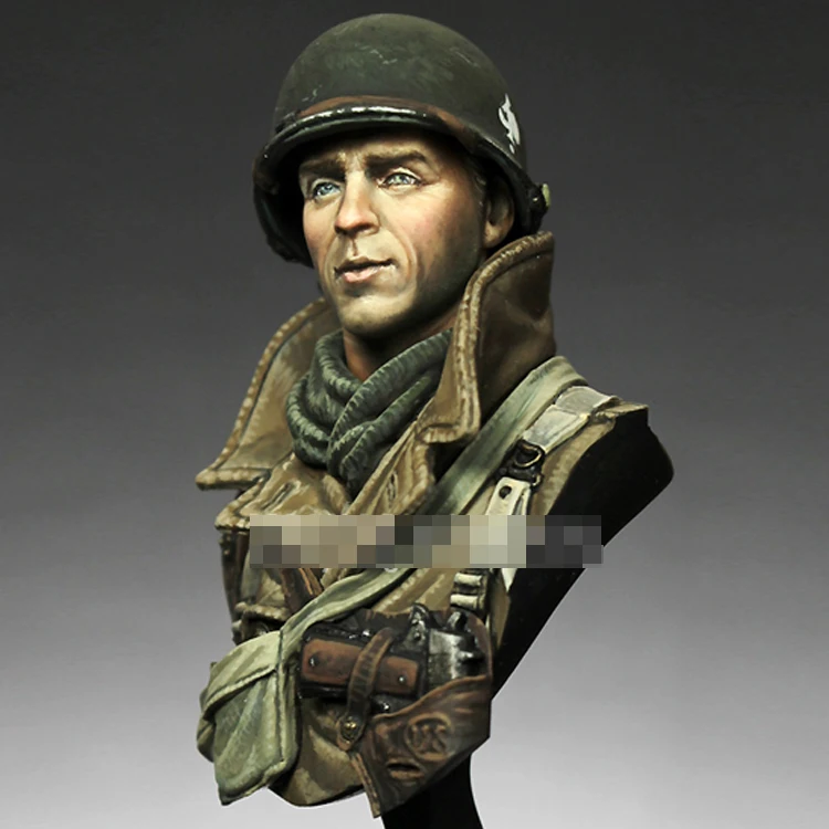 1/10 US 101st Airborne Siege of Bastogne, Resin Model figure Bust GK, Military theme, Unassembled and unpainted kit