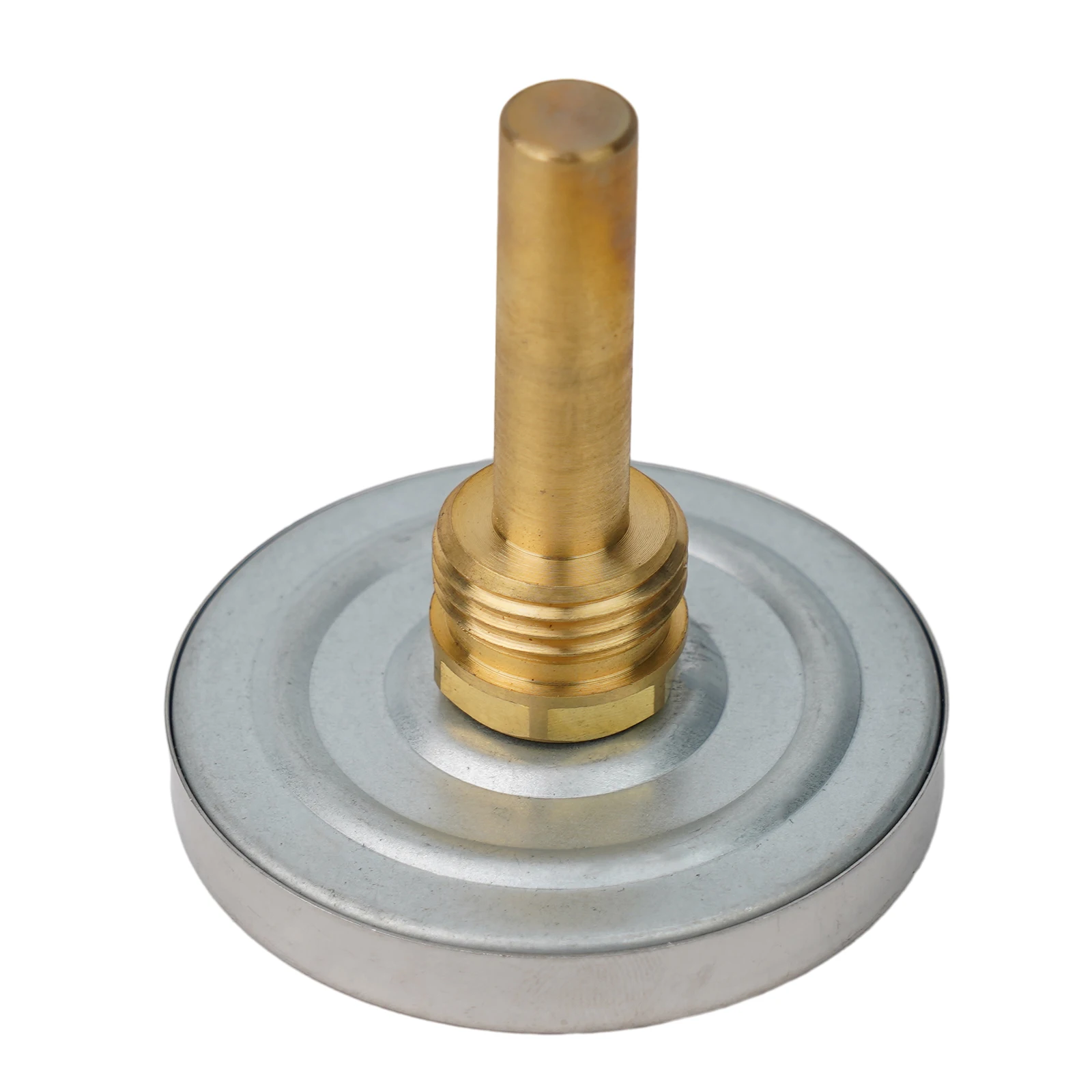 63mm Bimetal Thermometer with Brass Sleeve and Copper Sheath Compatible with Screw-in Fittings for Boiler and Heating Systems