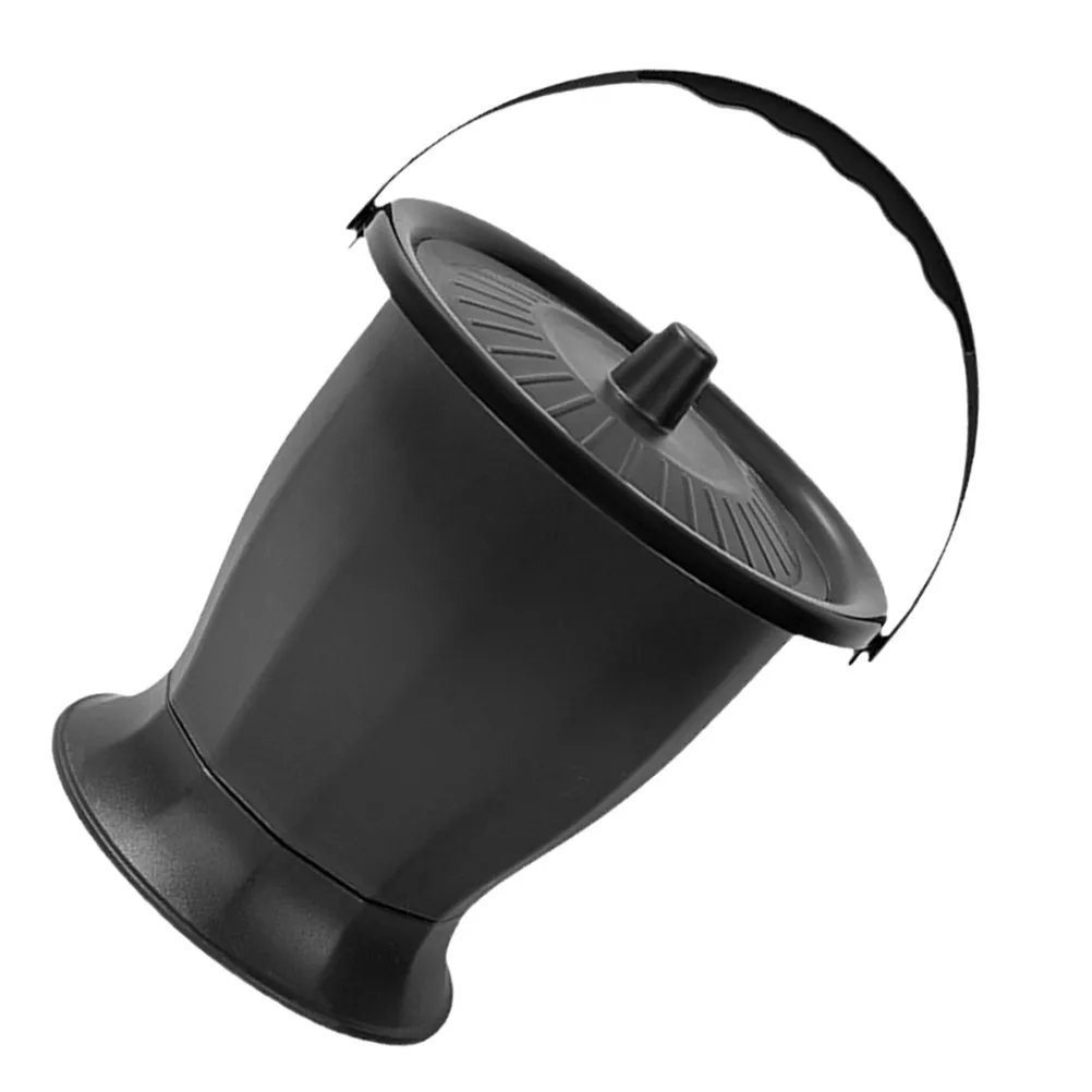 Adult Portable Toilet Chamber Pot Thick PP Material Spittoon with Cover Stable Lightweight Portable Urinal for Home Travel