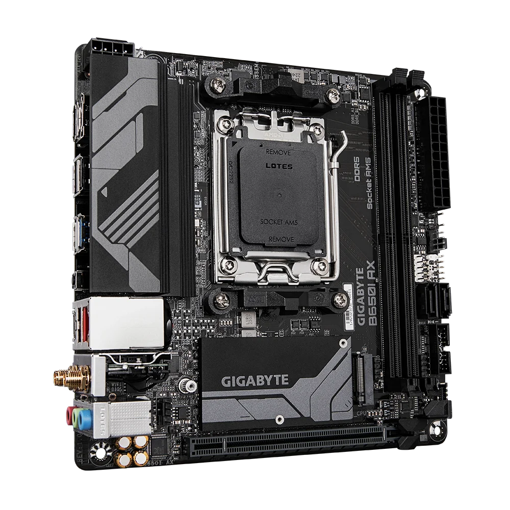 اللوحة الأم الجديدة GIGABYTE B650I AX Mini-ITX تدعم Ryzen R5 7500 7700X 7800X3D DDR5 مقبس ثنائي القناة AM5 SATA 256 ميجابت