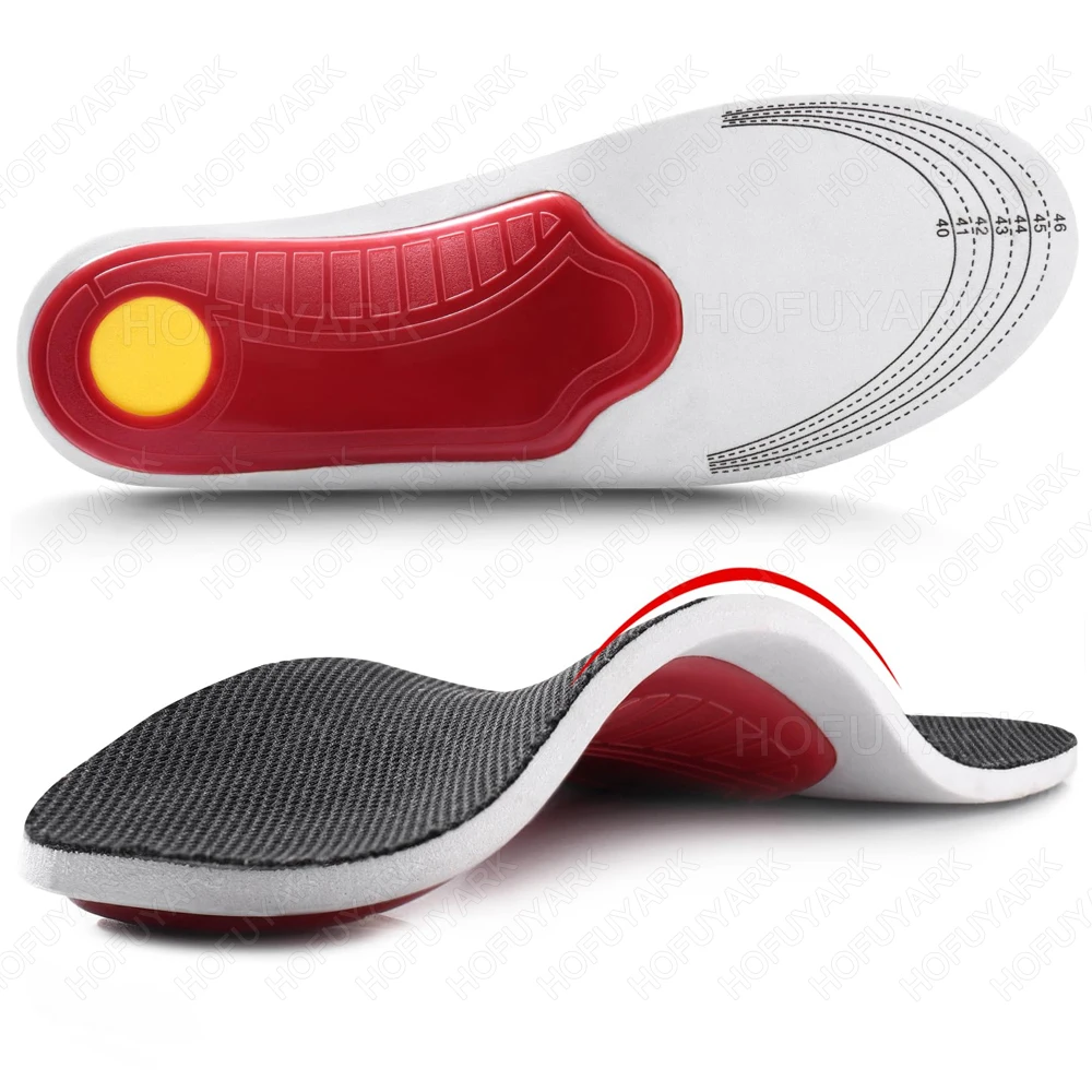 

Orthotic Insole Men High Arch Support Flatfoot Orthopedic Insoles For Feet Ease Pressure Plantar Fasciitis Pain Relief Shoe Sole