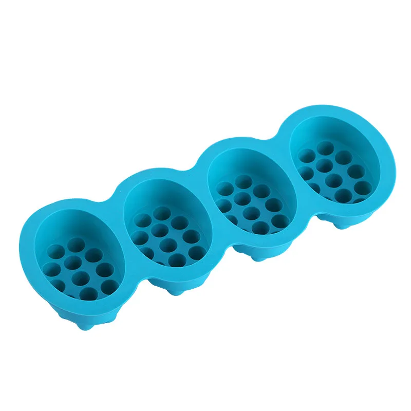 Silicone Massage Mold for Soap Making, Ellipse Shape, Resin Mold, 4 Cavities, PR378 image 5