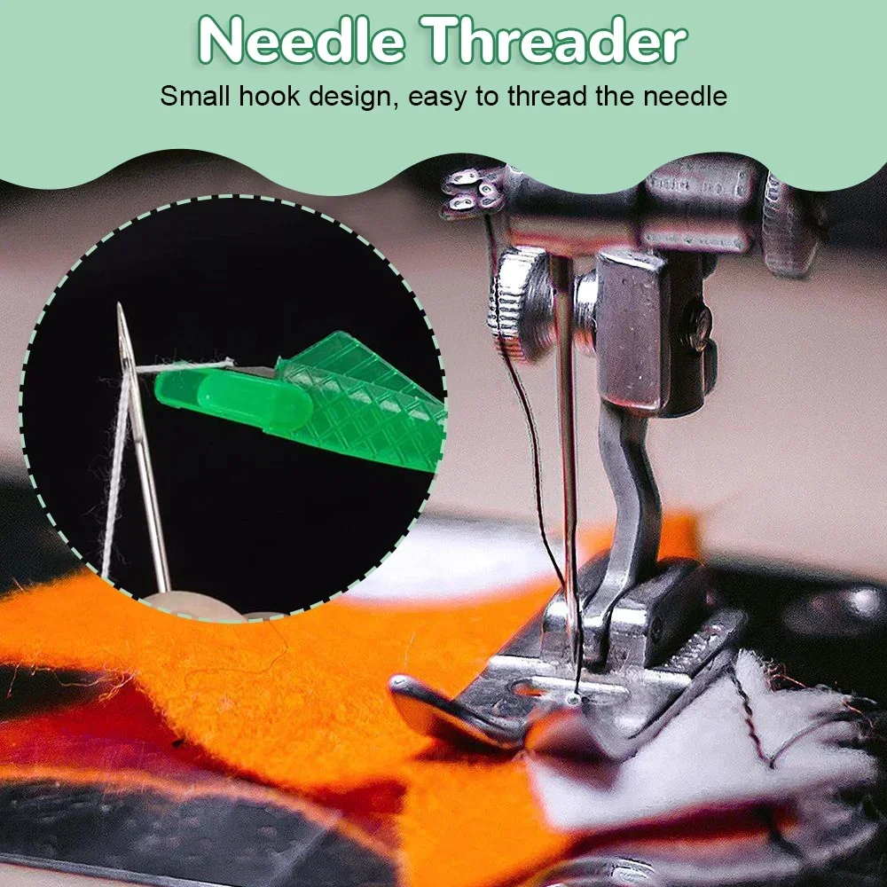 10PCS Auto Needle Threader Wire Loop Fish Type DIY Simple Threader for Sewing Embroidery Machine Simple Needle Fast Threader