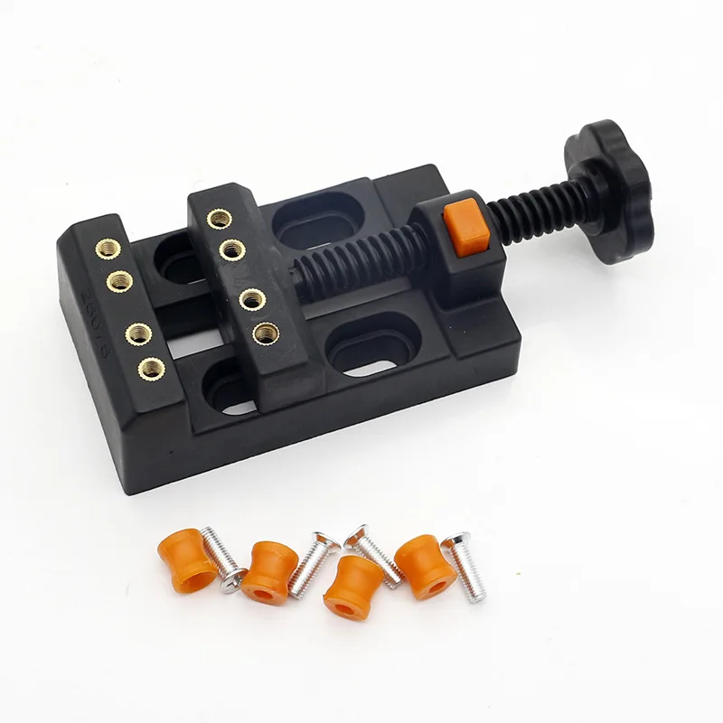 Eight-Hole Mini Table Clamp Woodworking Carving Strong Grip Walnut Olive Bodhi Beads Jewelry Making