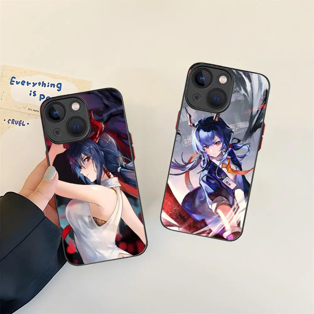 

Arknights Chen Silicone Mobile Phone Case for iPhone 17 16 15 14 13 12 11 X XR XS Air Pro Max Plus Mini Colorful Cover