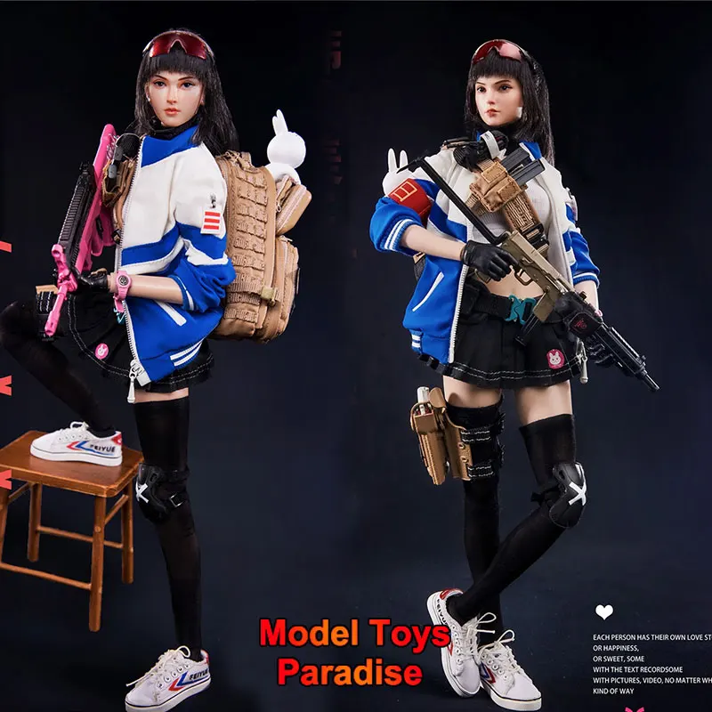 FLAGSET FS73039 1/6 Collectible Woman Soldier Discipline Committee Assaulter Han Meimei Full Set 12'' Movable Action Figure Doll