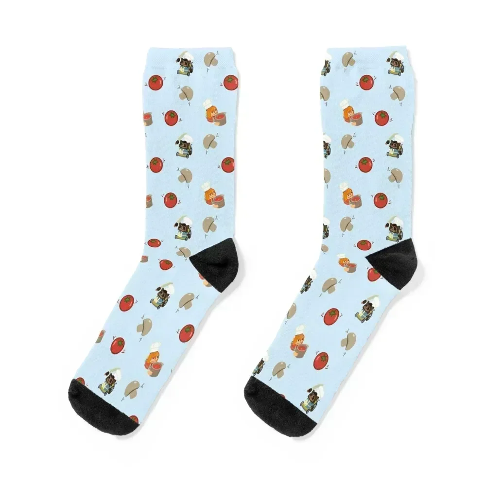 Cooking Stress 2 (Toms and ‘Shrooms) Socks winter thermal Thermal man winter loose sheer Women's Socks Men's