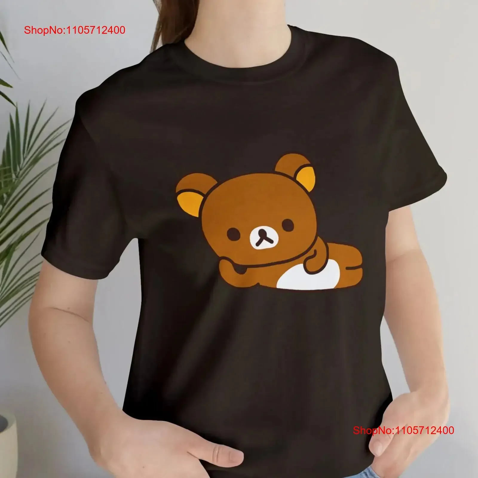 Футболка Rilakkuma с милым медведем San X, винтажная, мягкая, удобная, дышащая, для повседневной носки, дизайнерская одежда.