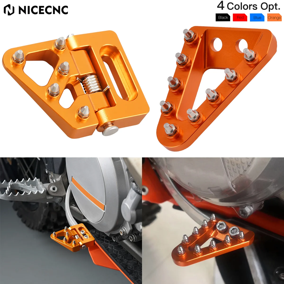 

For 2004-2023 KTM EXC 300 XCW EXCF TPi 500 450 400 350 300 250 200 150 125 SX XC SXF XCF NICECNC Motorcycle Rear Brake Pedal Tip