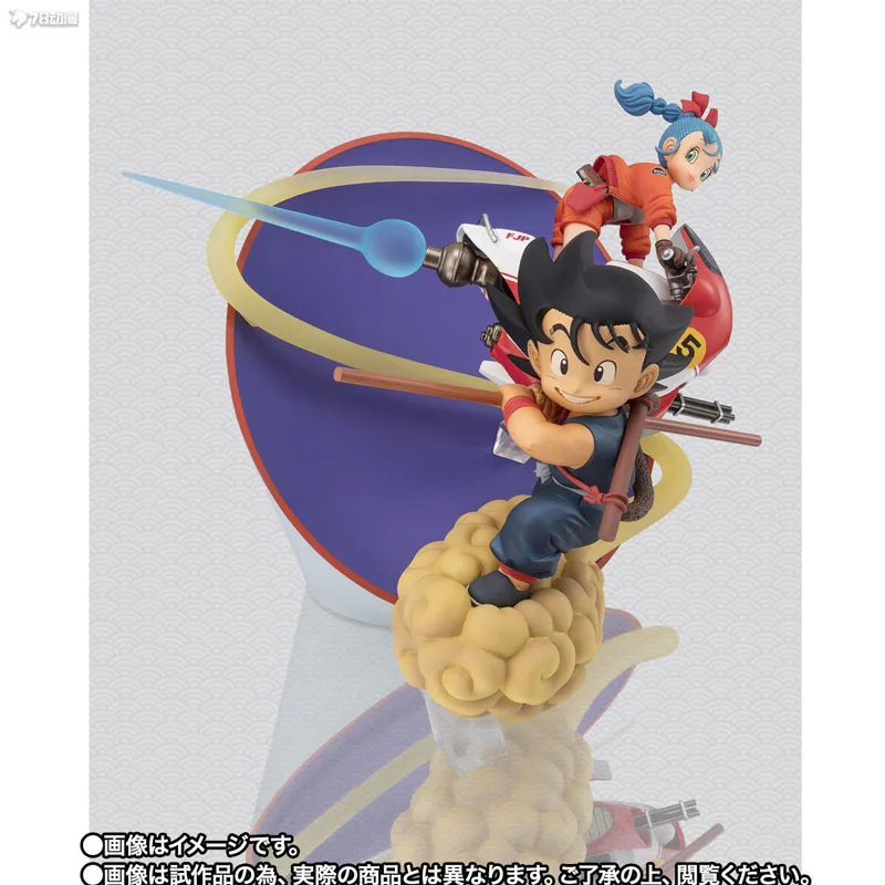 Bandai Originele Handheld Kit Figuarts NUL DRAGON BALL Dragon Ball SON GOKU BULMA 170mm Anime Model Speelgoed Model Geschenken voor jongens