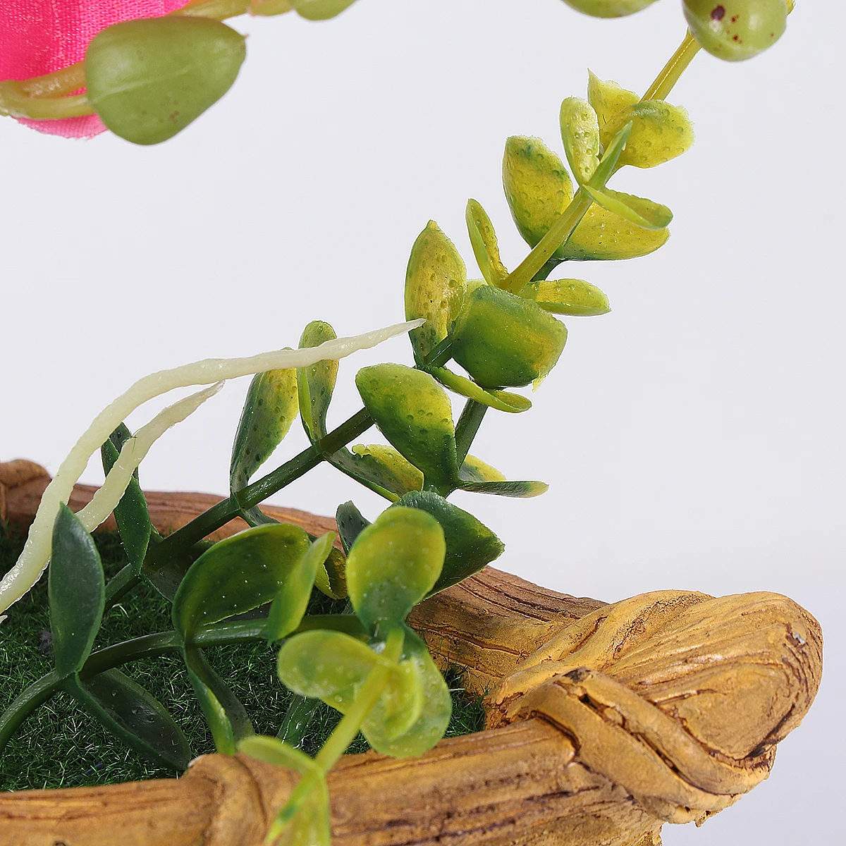 

Simulated Phalaenopsis Bonsai Fake Flowerpot Office Decor Lightweight Portable Plant Ornament Garden Simulated