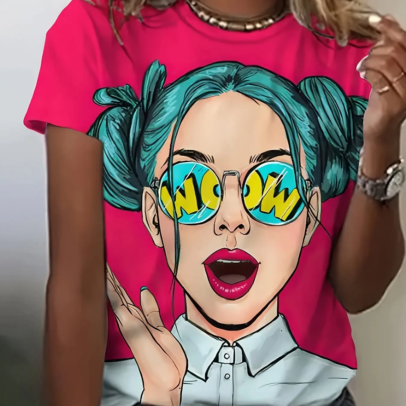 

Summer Women's T-Sleeve 3d Pattern Printing Trend Fashion Casual Oversized T-Shirt High-Quality Short-Sleeved Women's Clothing