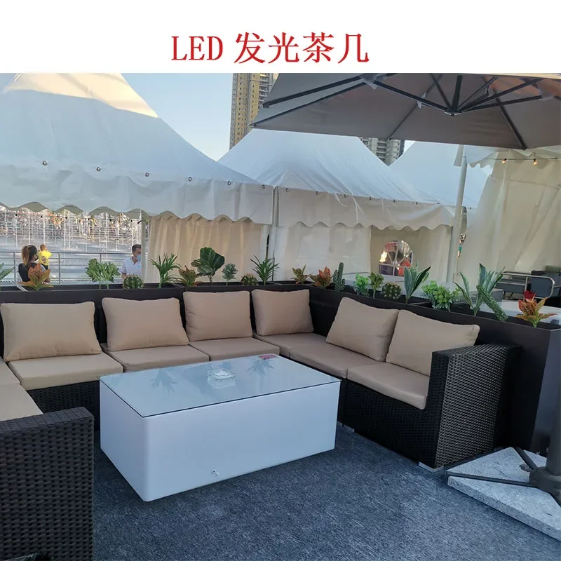 Led Sofa Tea Ktv Bar, , Chair, Outdoor Leisure Card Seat, Bar Table, Combination Lighting Furniture