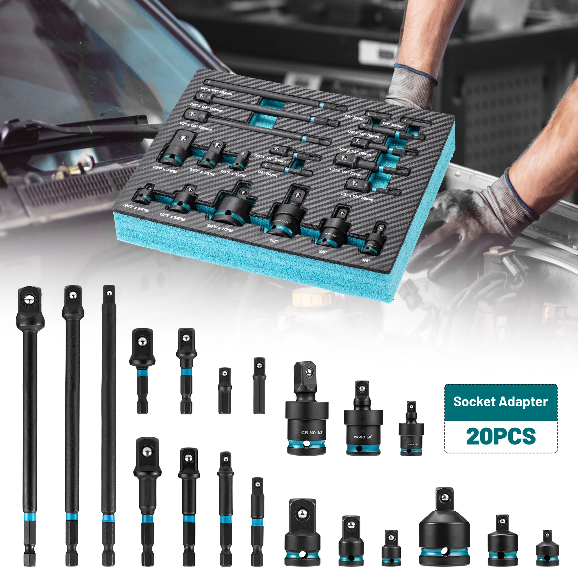 20PCS Socket Adapte…