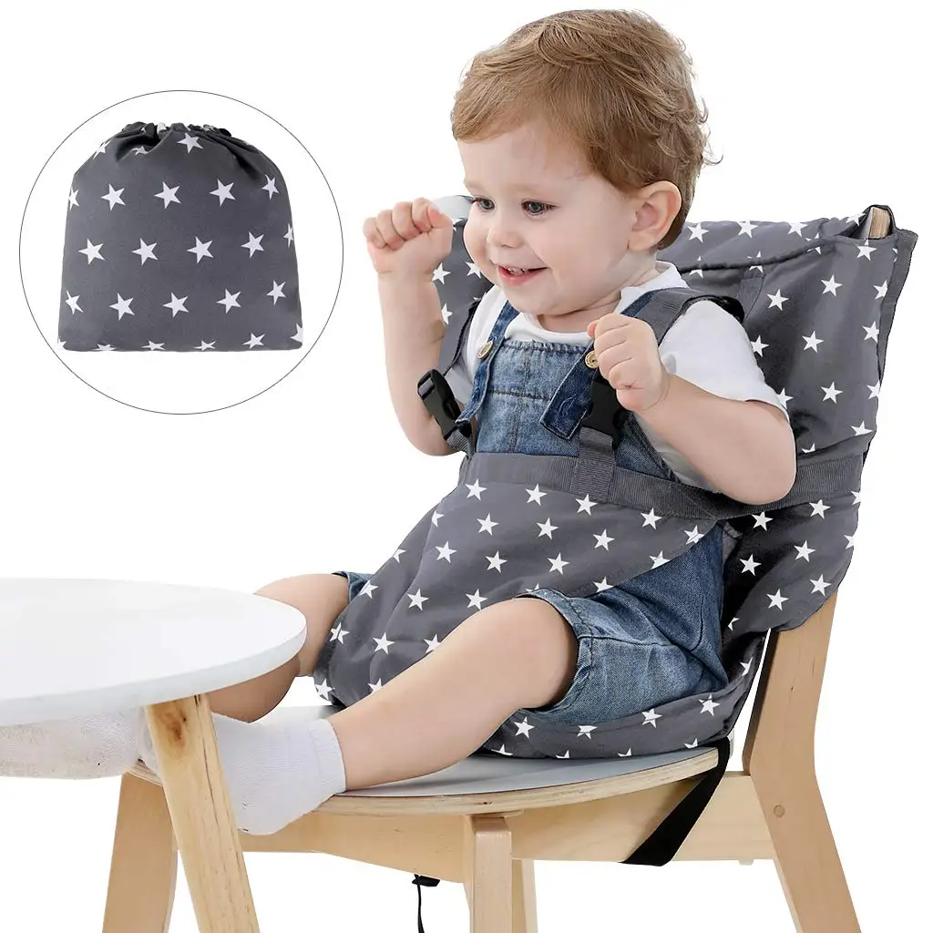 Silla portátil para bebé, producto para comer, almuerzo, cinturón de seguridad, alimentación, arnés