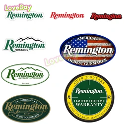 Remington’s Vinyl Die-cut Logo Sticker US Flag Oval Creative Refit Sticker Car Body Decoration Club Decal