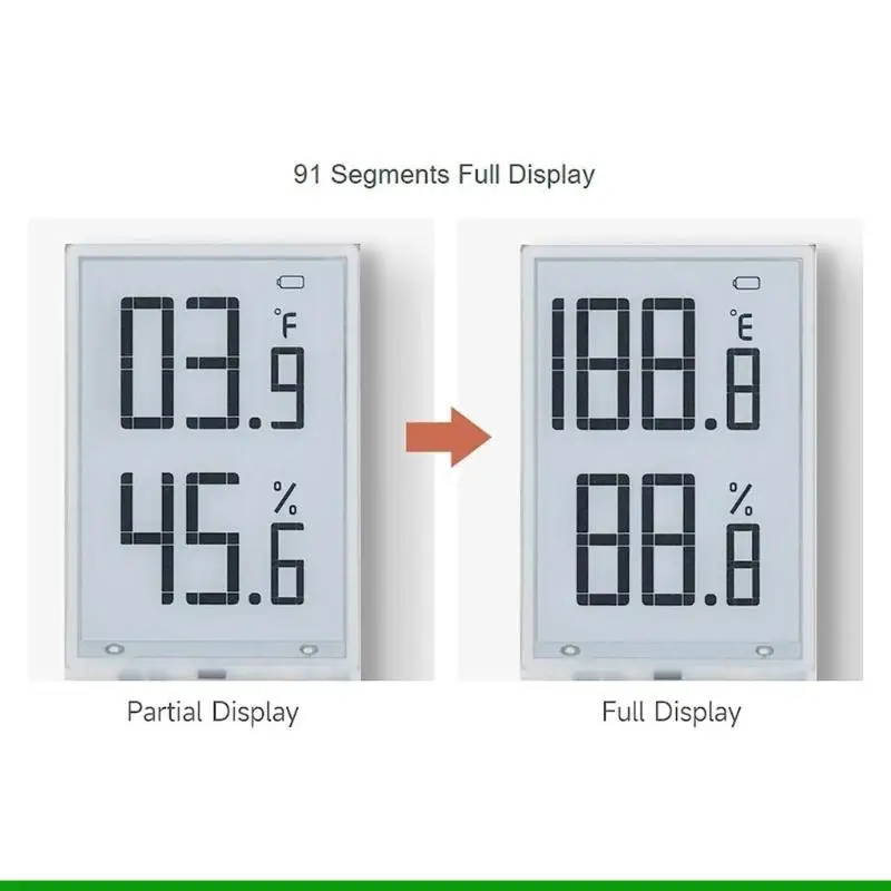 U55C alto contraste 1,9 "91 segmento epaper Display Black Epaper Módulo para RASP