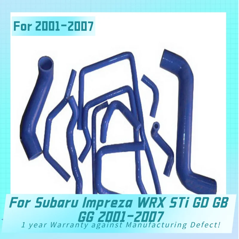 Silicone Radiator Hose For Subaru Impreza WRX STi GD GB GG 2001-2007  Pipe Tube Kit 2001 2002 2003 2004 2005 2006 2007