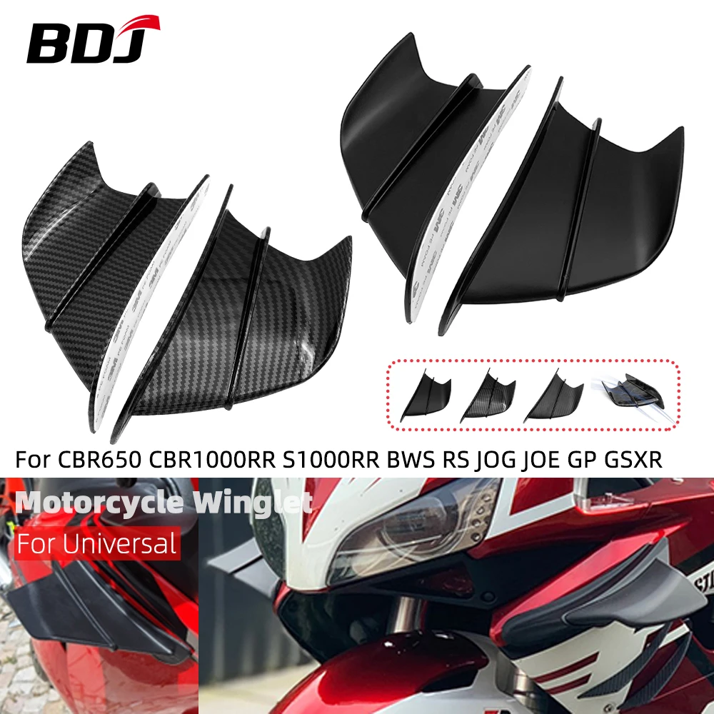 

BDJ GSXR CBR Winglet Aerodynamic ABS Motorcycle Side Wing Fin Spoiler For YZF R1 R25 Ninja H2 H2R BMW S1000RR CBR1000R Honda H2