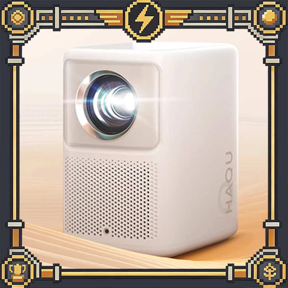 

Проектор HAQU K2 1080P 950LM с адаптацией цвета к стене, контрастностью 3000:1, интеллектуальным обходом препятствий, цвет D65