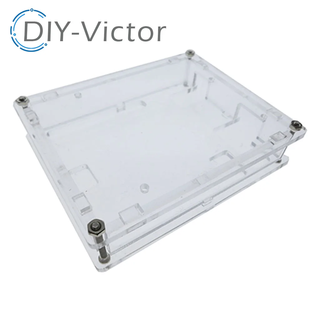 For Uno R3 Case Enclosure Transparent Acrylic Box Clear Cover Compatible with Arduino UNO R3