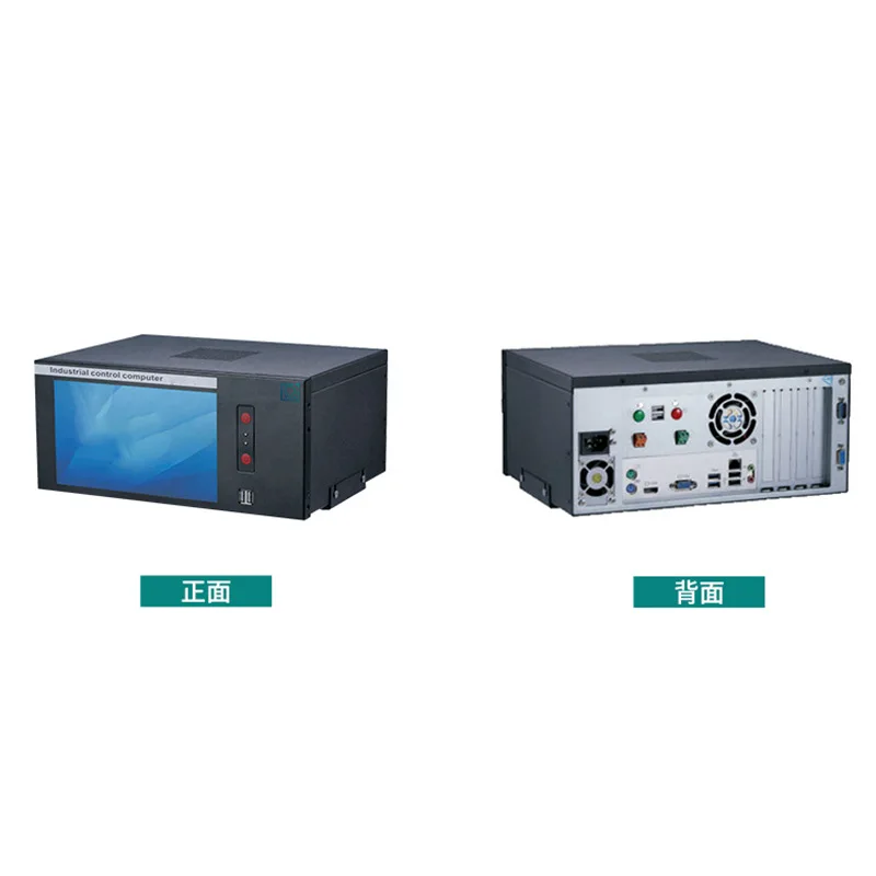 Integrated industrial computer, server host, LCD touch screen, multi-serial port, rack-type IP