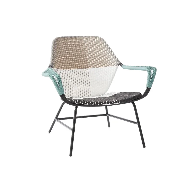 

Customized outdoor courtyard sofa chair foot rattan woven chair open-air waterproof and sun-resistant leisure chair