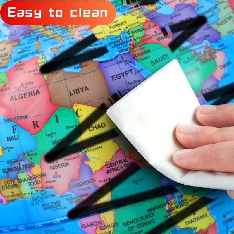 Sphere ∅23cm Pure English World Globe HD مطبوعة 360 °   طالب تعليم مصباح ليد لمبة مكتب غلوب ABS الأرضية غلوب الحرف