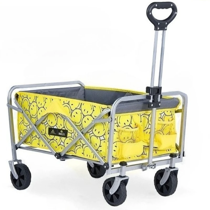 

Складная тележка для кемпинга большой емкости, портативная, прочная, ручная тележка, толстая, высокая несущая способность, инструменты для кемпинга