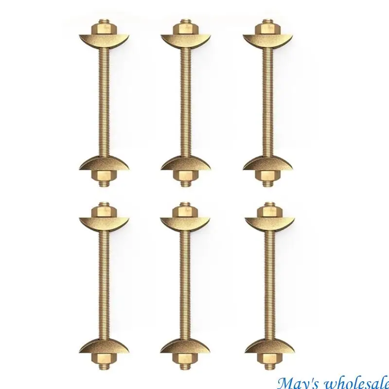 

6Pcs M8x100mm Drawbolt Fasteners with Wrenches for Table Bed Woodworking 448A