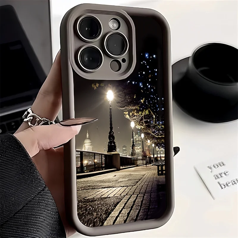 Romantic Light Rose Shockproof Silicone Phone Case For Xiaomi Redmi Note 12 13 Pro Plus 5G 4G 12S 11 11S 10S 10 12 12C 13C Cover