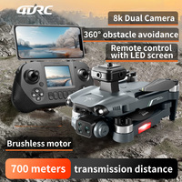 New V28 MAX Drone 8K Professional With Screen WIFI FPV Obstacle Avoidance Brushless Motor Remote Control Quadcopter Dron Toys