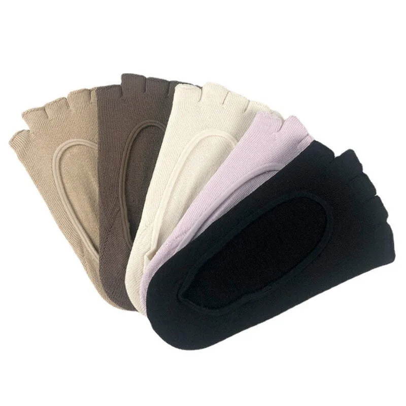 10 pairs Women Socks Real Silk Toe Socks Breathable Socks Mulberry silk One Size comfortable