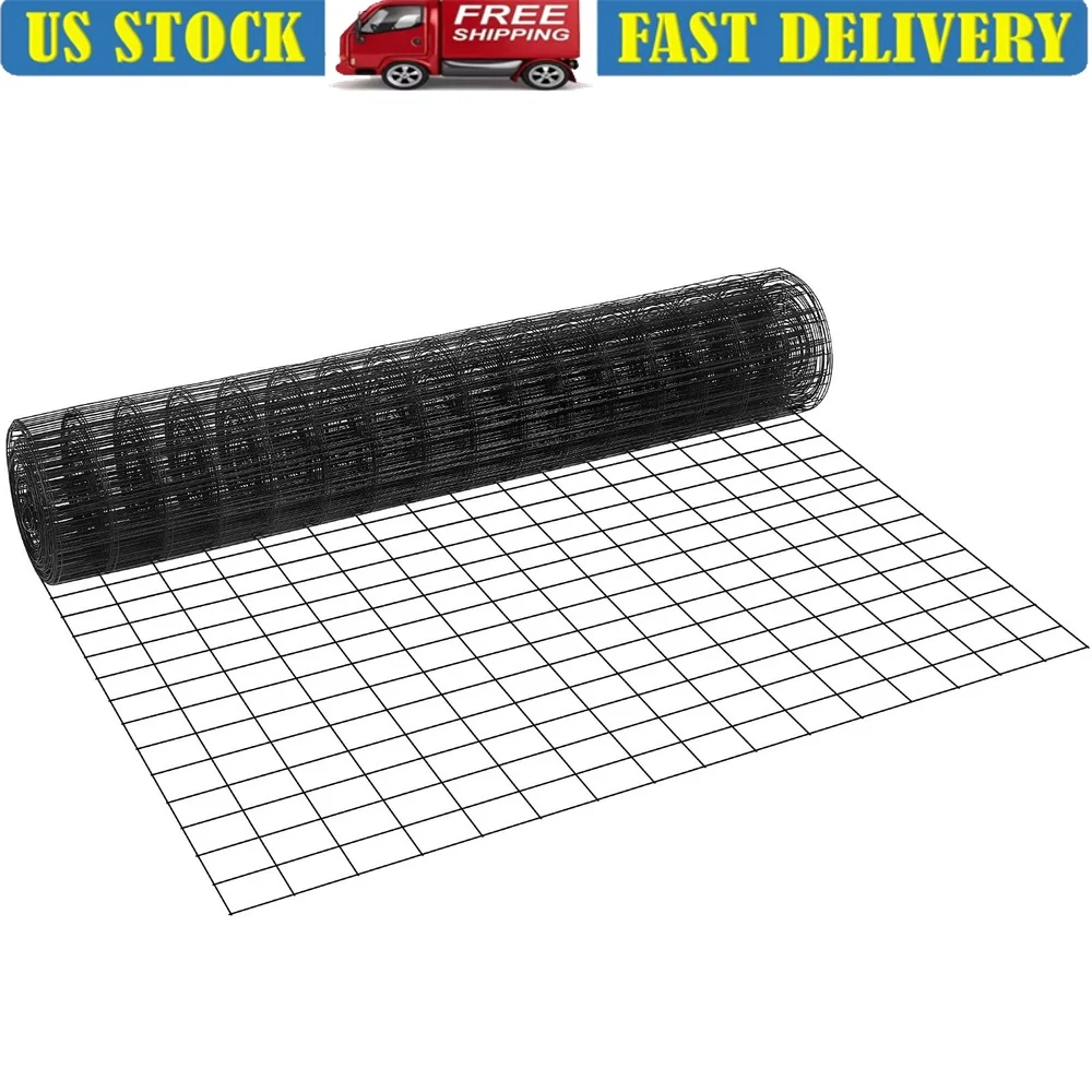 

36in x 50ft Zinc Coated Wire Mesh Roll 16 Gauge Durable Poultry Netting Chicken Coop Garden Fencing Craft Projects
