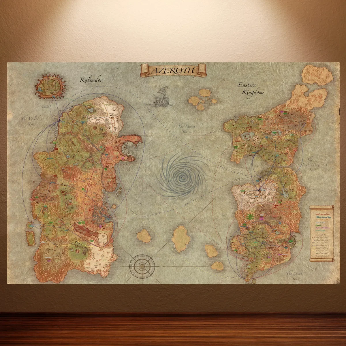 World of Warcraft Poster WOW Video Games Poster Game HD Poster Canvas Wall Painting Game Room Wall Decor Room Wall Art Sticker